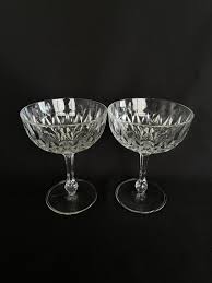 Pair of 2 Vintage 8oz Champagne Cocktail Coupe Glasses ...
