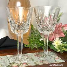 Waterford Crystal Lismore White Wine Vintage Blown Glass ...