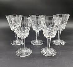 Waterford Crystal Lismore Claret 5 7/8 Wine Glass Set Of 5 ...