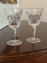 Set of 2 Two WATERFORD Crystal LISMORE Claret (Red) Wine ...