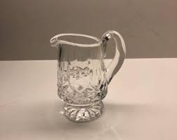 Waterford Lismore Crystal Footed Creamer - Etsy