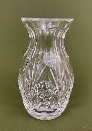 Waterford Signed Libra Fan Cut Crystal Flower Vase Gothic ...