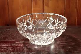 Vintage Cut Crystal Bowl - Etsy