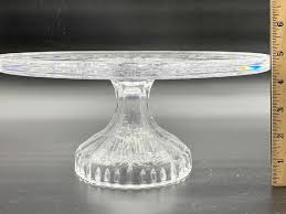 Sold at Auction: WATERFORD CRYSTAL GLASS PEDESTAL CAKE PLATE 11"
