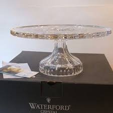 Waterford Lismore Footed Cake Stand Plate Lead Crystal NIB | #534716118
