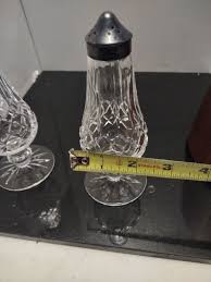 Vintage Waterford Crystal Lismore Footed Salt & Pepper ...