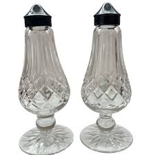 Vintage Waterford Crystal Clear Glass Salt & Pepper Shackers ...