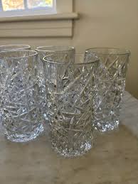 Late 20th Century Crystal D'arches Cut Crystal Glass Highball ...