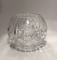 Barski Hand Cut Crystal Rose Bowl Vase | eBay