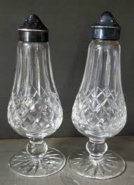 VINTAGE WATERFORD Cut Irish Crystal SALT & PEPPER SHAKER LISMORE PATTERN | eBay
