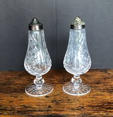 Waterford Salt and Pepper Shakers, Lismore, Footed, Silver Plate, Cut Glass, Booboozbazaar - Etsy