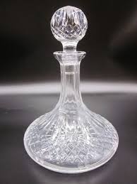 WATERFORD CRYSTAL Ships Decanter & Stopper 9.75" 16 ...