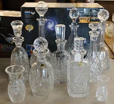 Lot - Collection with Eight Waterford and other Cut Crystal ...