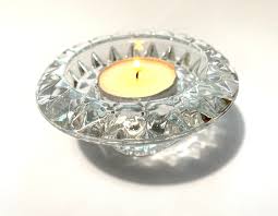 Vintage MIKASA Crystal Candle Holders - Etsy