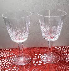 Waterford Crystal Lismore White Wine Glasses Set Of 2 5¾" | eBay