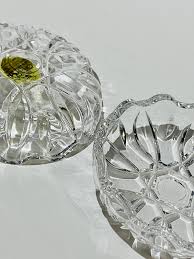 Vintage Roc Lead Crystal Salt Cellars- a Pair | Chairish