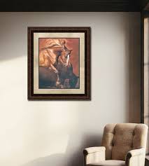 Horse Dancer | Framed Western Horse Art in Double Mat | 25L ...