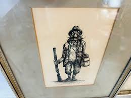 Pair of Thomas Dibble Drawings | Chairish