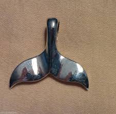 Sterling Silver Dolphin Tail Pendant Charm - Etsy