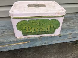 Collector Tin VINTAGE 1970's Country Style Wheat Bread Box ...