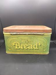 Large Wheat Heart Brand Bread Tin Box 1970's | Maggie Jane's