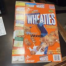 Vintage Empty Flat Cereal Box Wheaties Tiger Woods | eBay