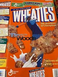 LOT OF 6 Tiger Woods Honey Frosted AND Wheaties Cereal Boxes Vintage FLAT LOOK | eBay