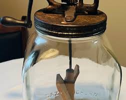 Antique Vintage Glass Dazey Butter Churn No 80 ~ Hand ...