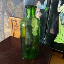 Antique Phosphorcin Apothecary Bottle Green Glass Empty | eBay