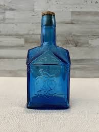 Vintage Wheaton NJ Blue Glass Bottle Embossed Paul Revere ...