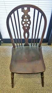 ANTIQUE PAIR OF DK WALNUT BENTWOOD SPINDLE BACK WINDSOR ...