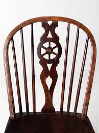 Antique Wheel Back Windsor Chair - Etsy