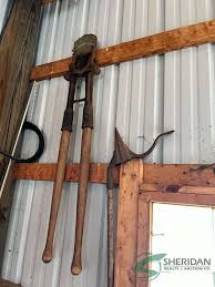 Vintage planters, Hay knife, fish net, Dehorners - Sheridan ...