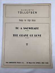 The Grave of Love, Sheet Music , Augusta Tollefsen | eBay