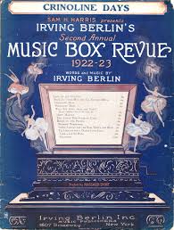 CRINOLINE DAYS, Music Box Revue 1922-23 - Irving Berlin ...