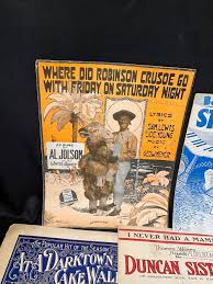Sold at Auction: (12) Pieces of Black Americana Sheet Music