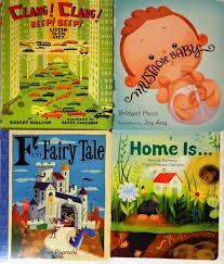 Lot 4 Children's Board Books! Clang! Clang! Mustache Baby, Home Is..., F is for | eBay