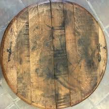 3 x WHISKY CASK END. Whiskey barrel lids, oak barrel tops ...