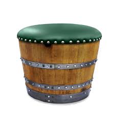 Oak Barrel Ottoman Chair, Handmade Wine and Whiskey ...
