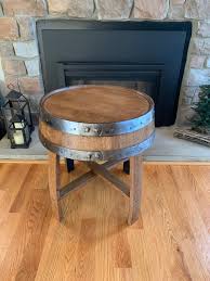End Table Made from Authentic Whiskey Barrel – coopersbranch