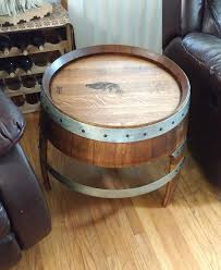 Rustic Wine Barrel Straight End Table – Evans Family Barrels
