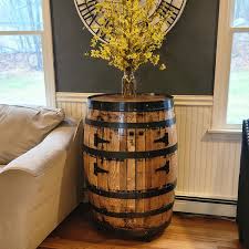 Authentic Whiskey or Wine Barrel Cabinet with Storage ...