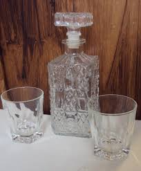 Vintage Glass Whiskey Service From the 1970s. - Etsy