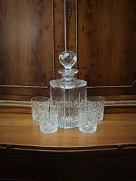 Edinburgh Crystal Scotland Highland Pattern Whiskey / Spirit Square Decanter With Cut Stoper - Etsy Israel