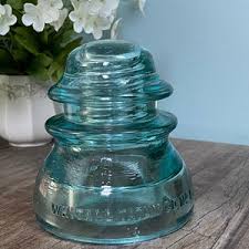 Vintage 1910 Whitall Tatum Co. No. 3 47. RR Electrical Glass Insulator Connection Cover. Light Green Glass Insulator. - Etsy