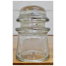 Vintage Whitall Tatum No. 2 Clear Glass Insulator. For Sale ...