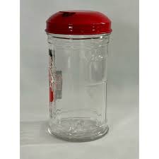 Betty Boop w/ puppy glass sugar dispenser with red top "Hey ...