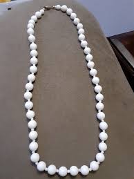 White Pearl Necklace Beads Bridal Jewellery Costume Jewelry ...