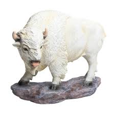 Lipco 7" White Buffalo Figurine
