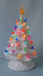 Beautiful White Vintage 11 Inch Classic Christmas Tree ...